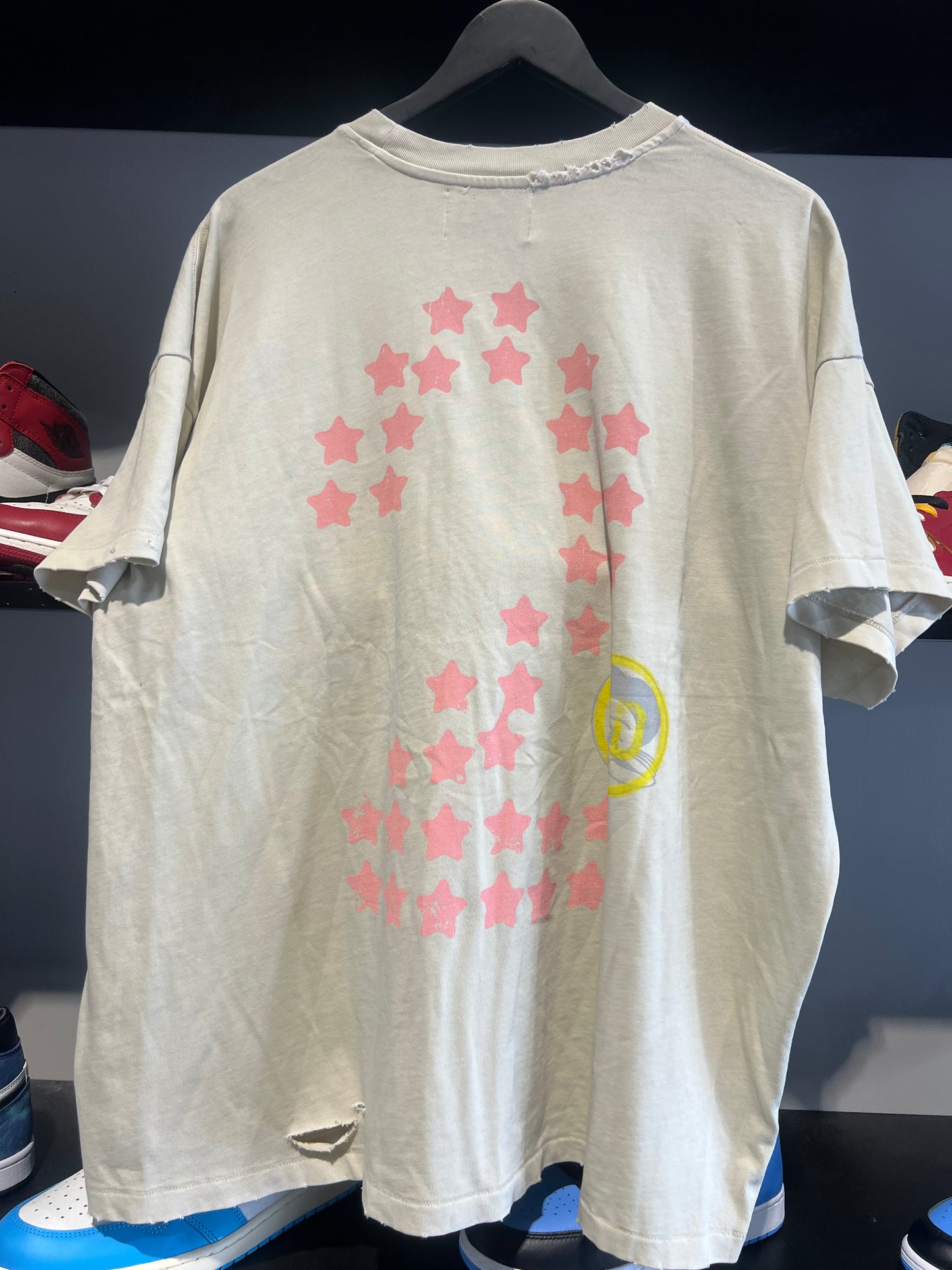 Broken homme scribble tee cream
