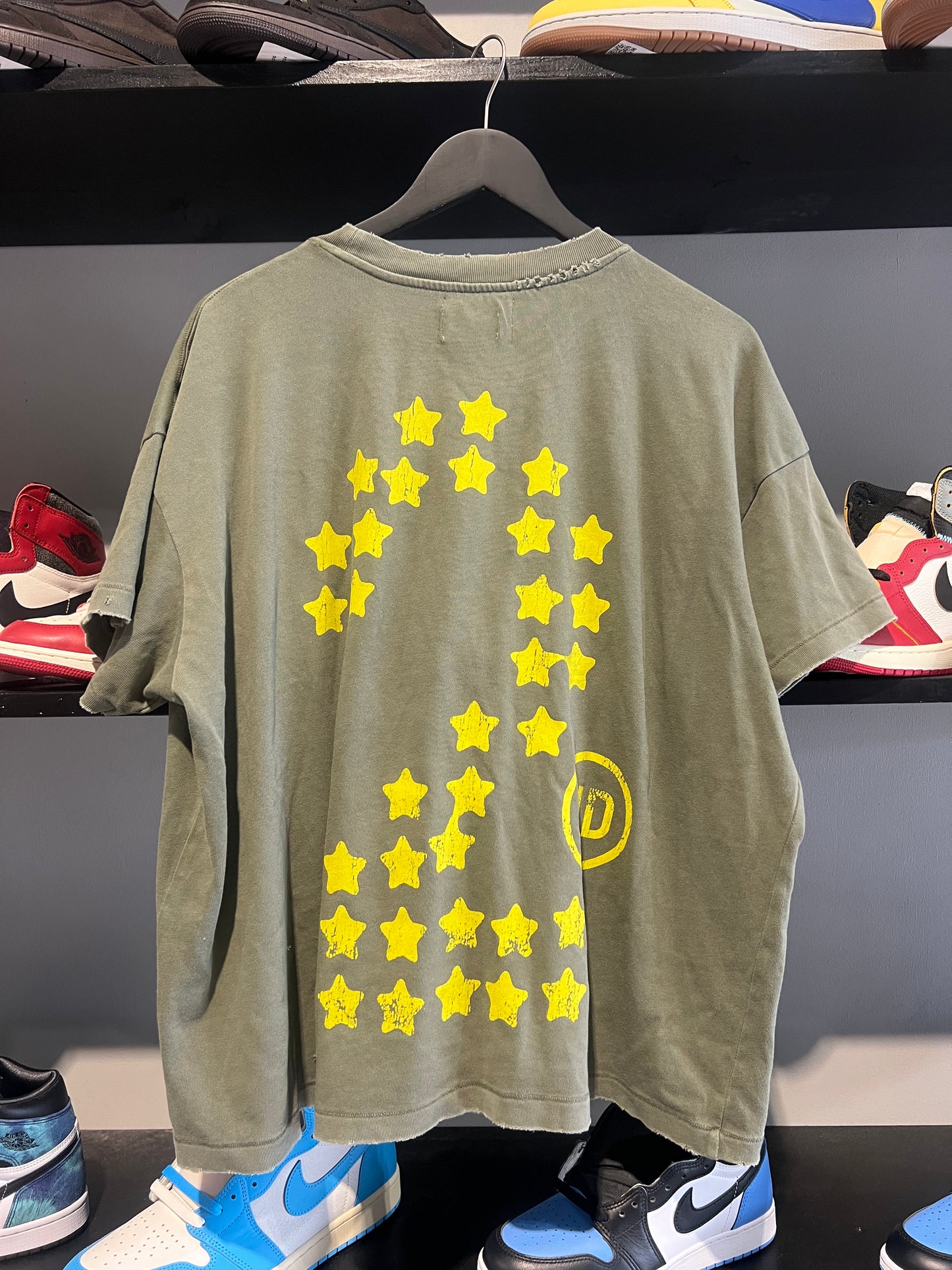 Broken homme olive og tee
