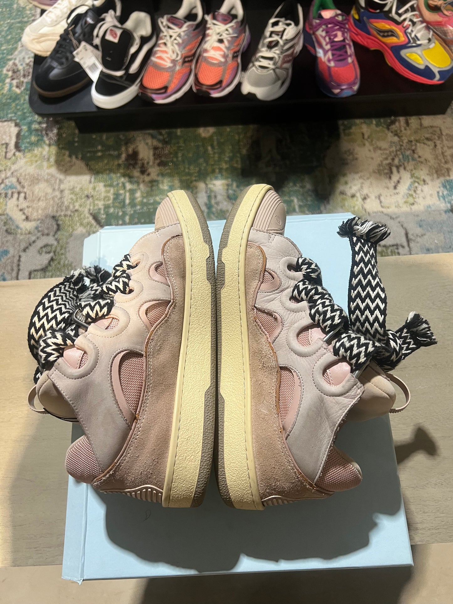 Lanvin Curb Sneakers Pink Used
