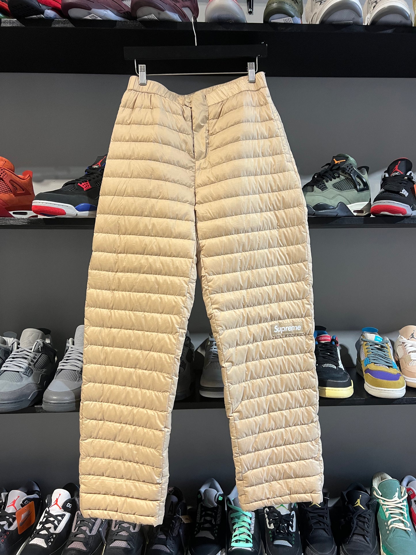 Supreme Micro Down Pants Tan