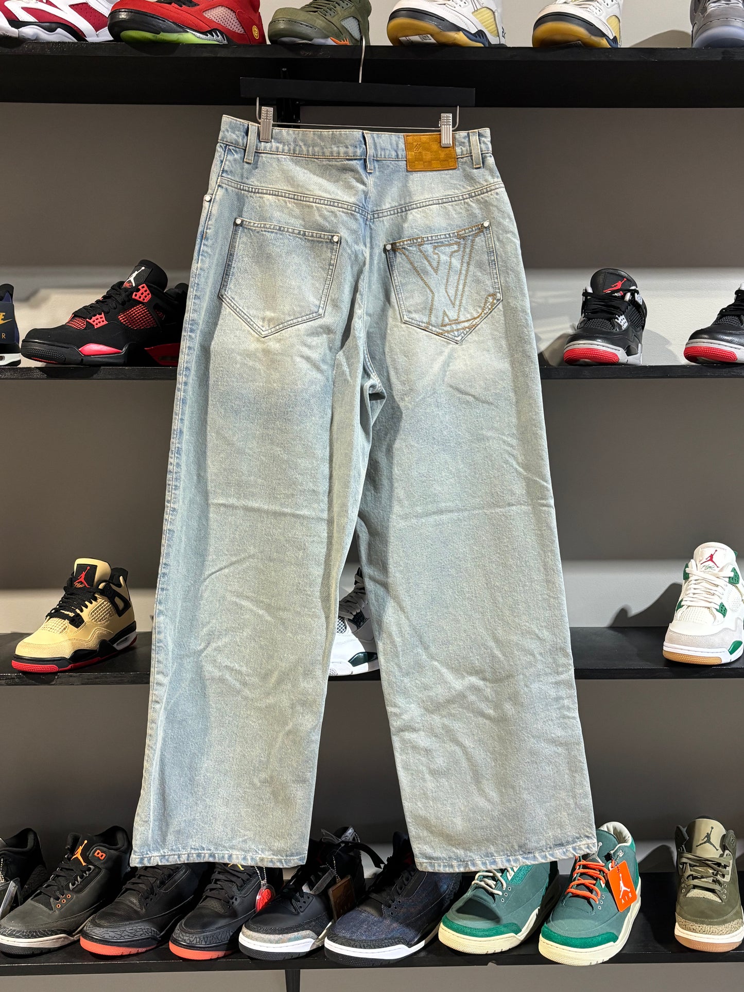Louis Vuitton Wide Leg Denim Jeans
