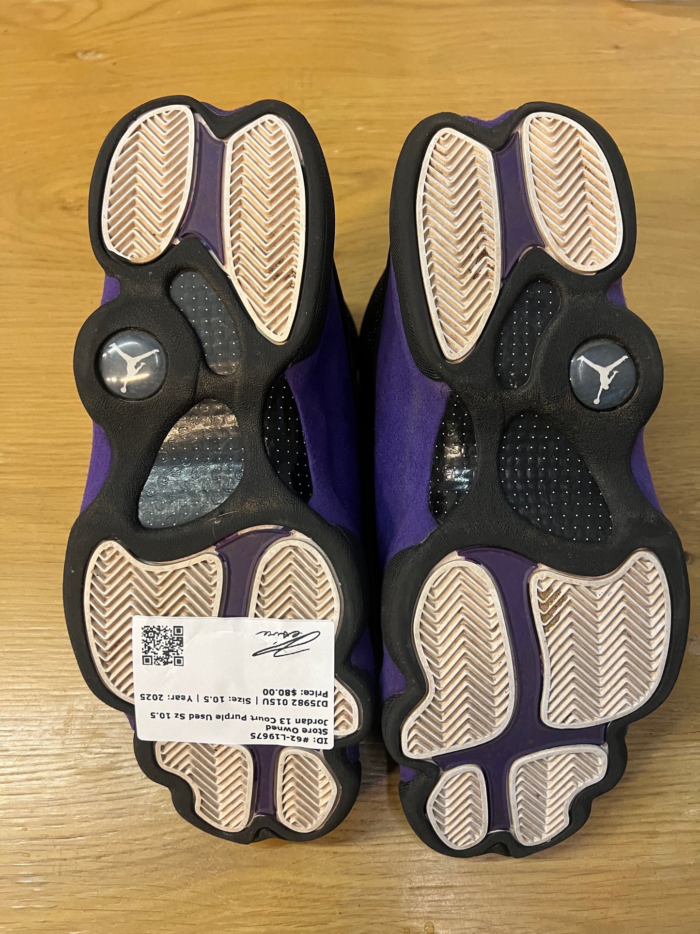 Jordan 13 Court Purple Used Sz 10.5