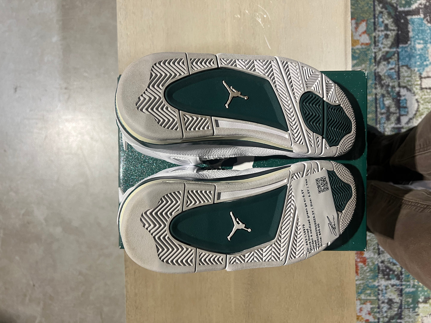 Jordan 4 oxidized green gs sz 6.5Y Used