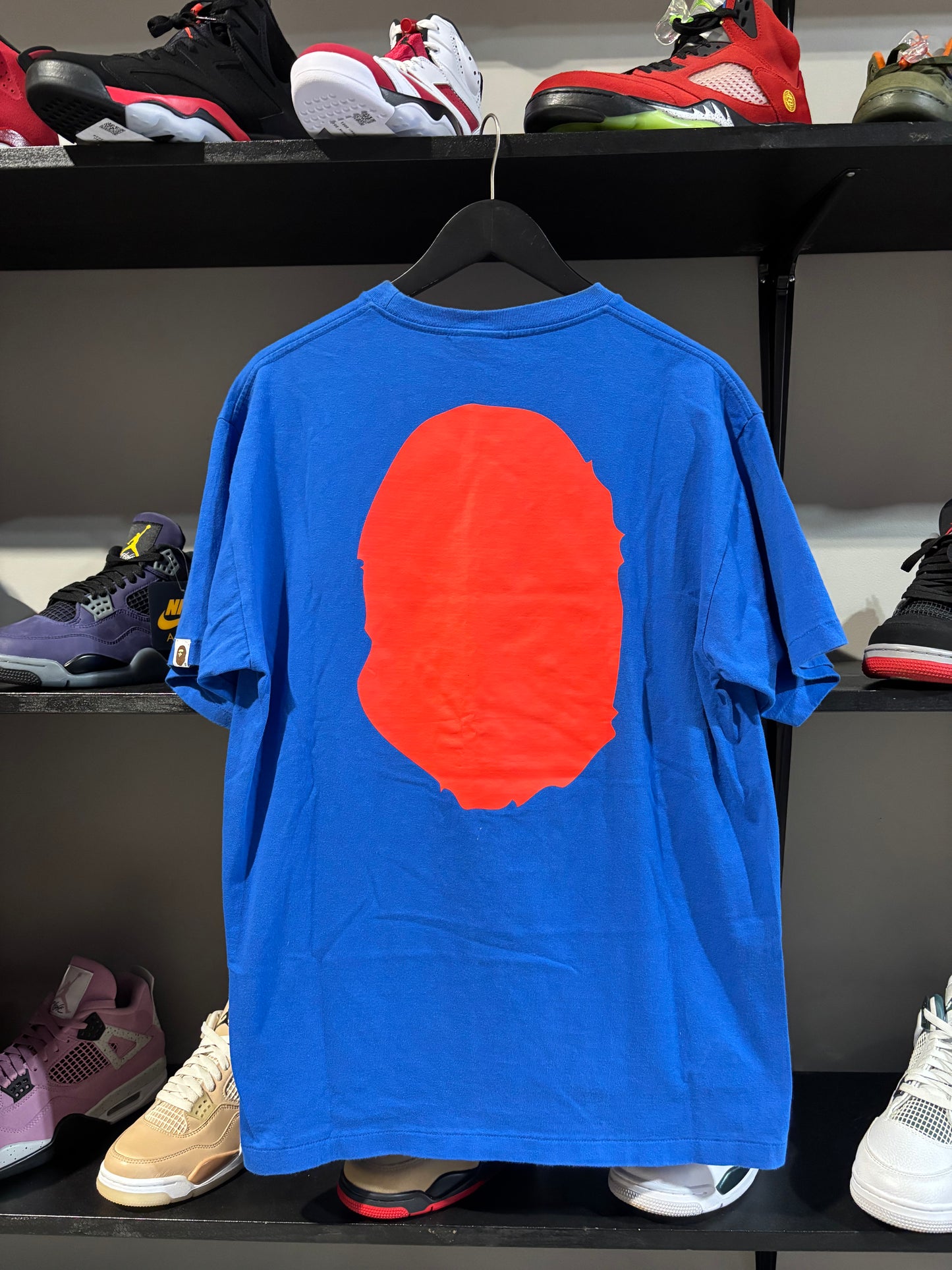 Bape Big Head Red/Blue Tee