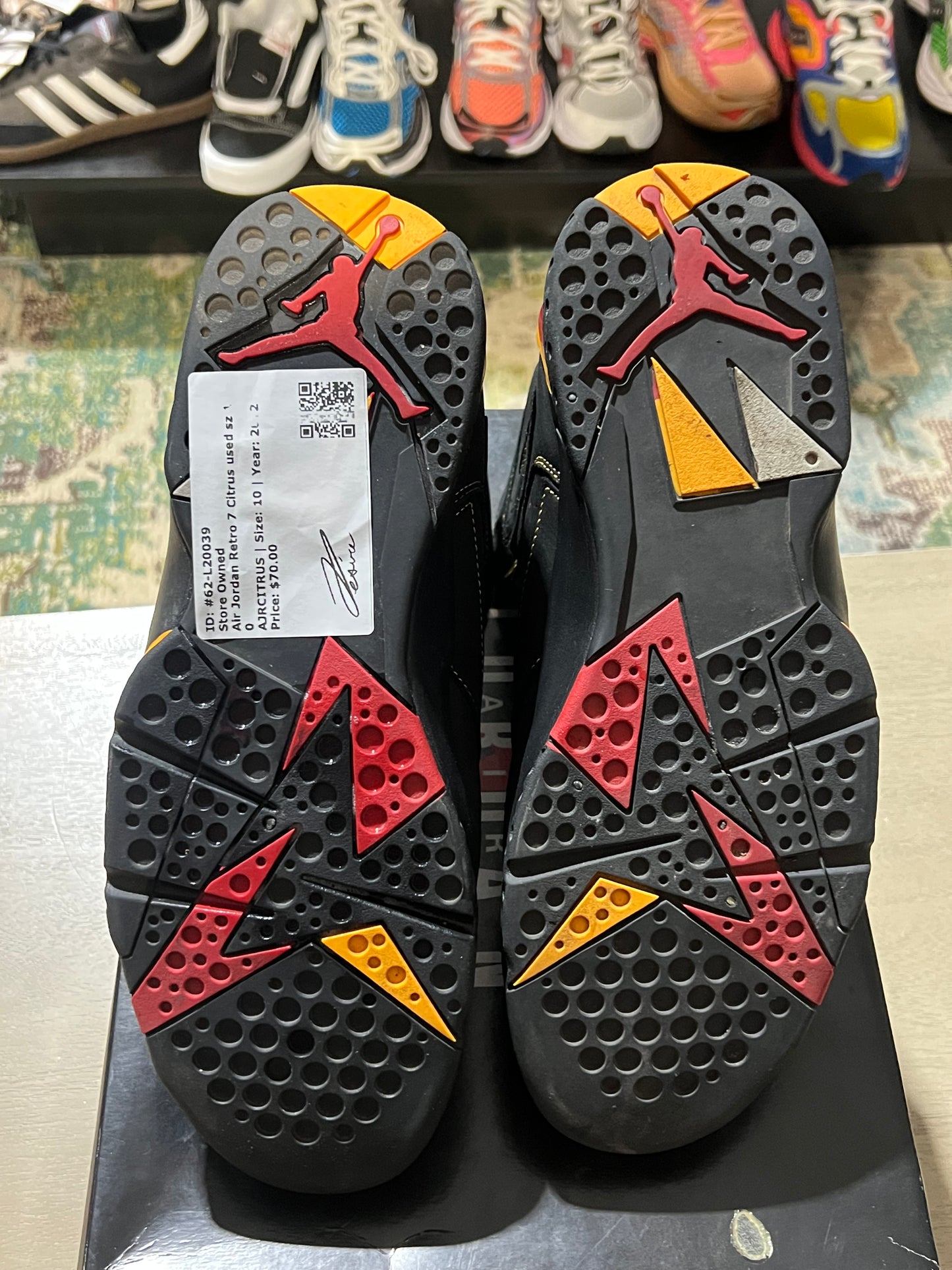 Air Jordan Retro 7 Citrus used sz 10