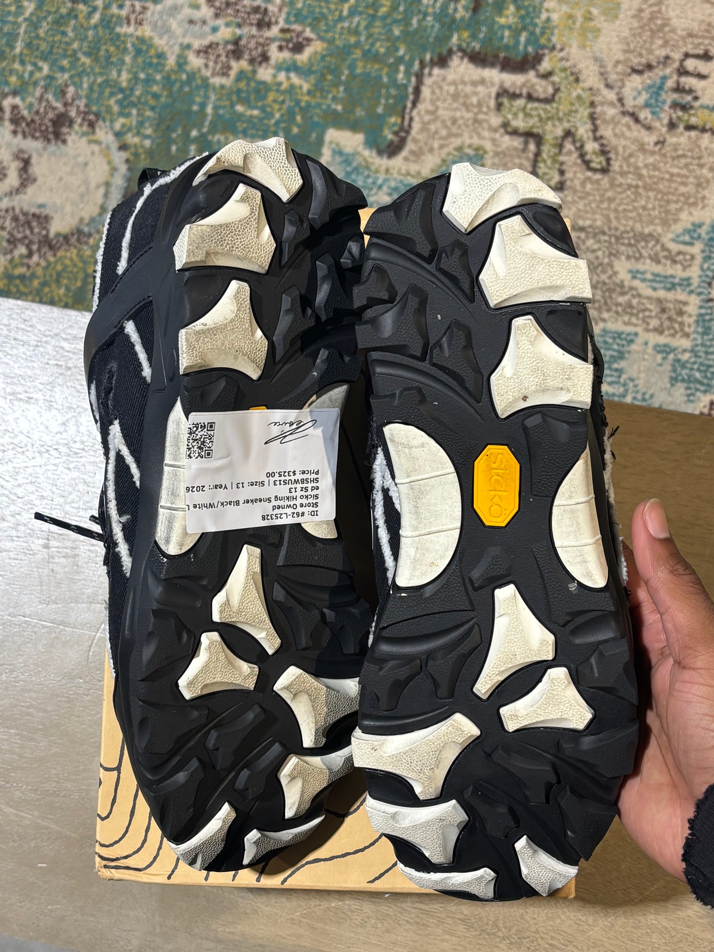 Sicko Hiking Sneaker Black/White Used Sz 13