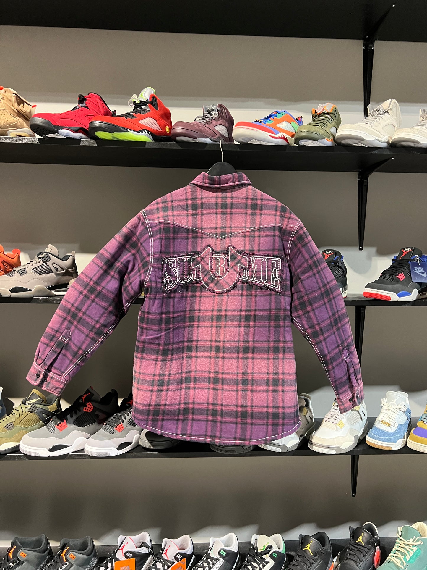 Padded true religion supreme flannel purple