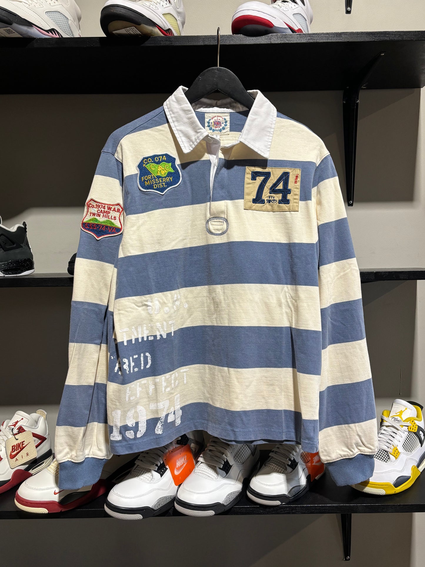 74 Is War Blue Polo Rugby