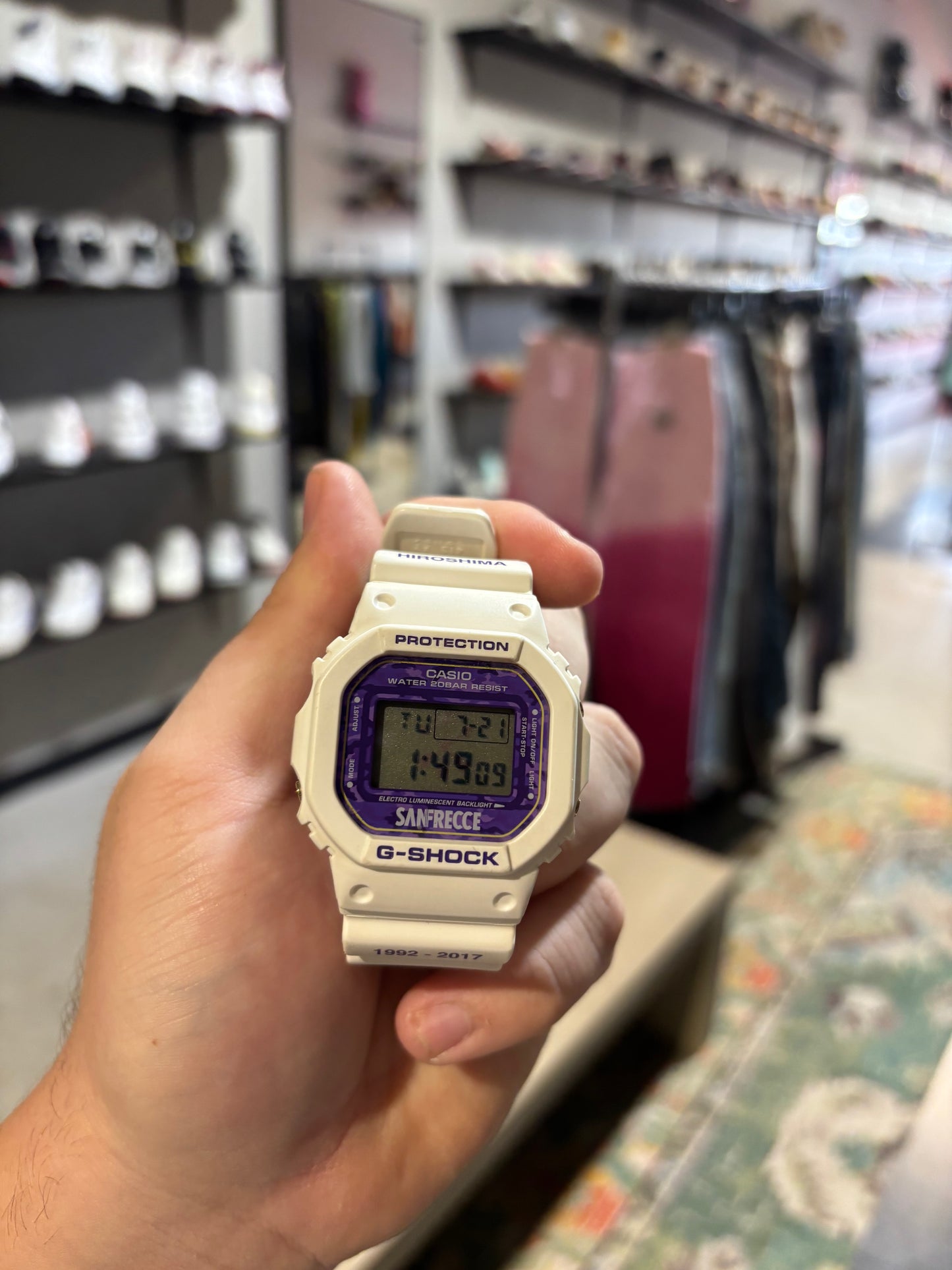 White/Purple G-Shock Watch