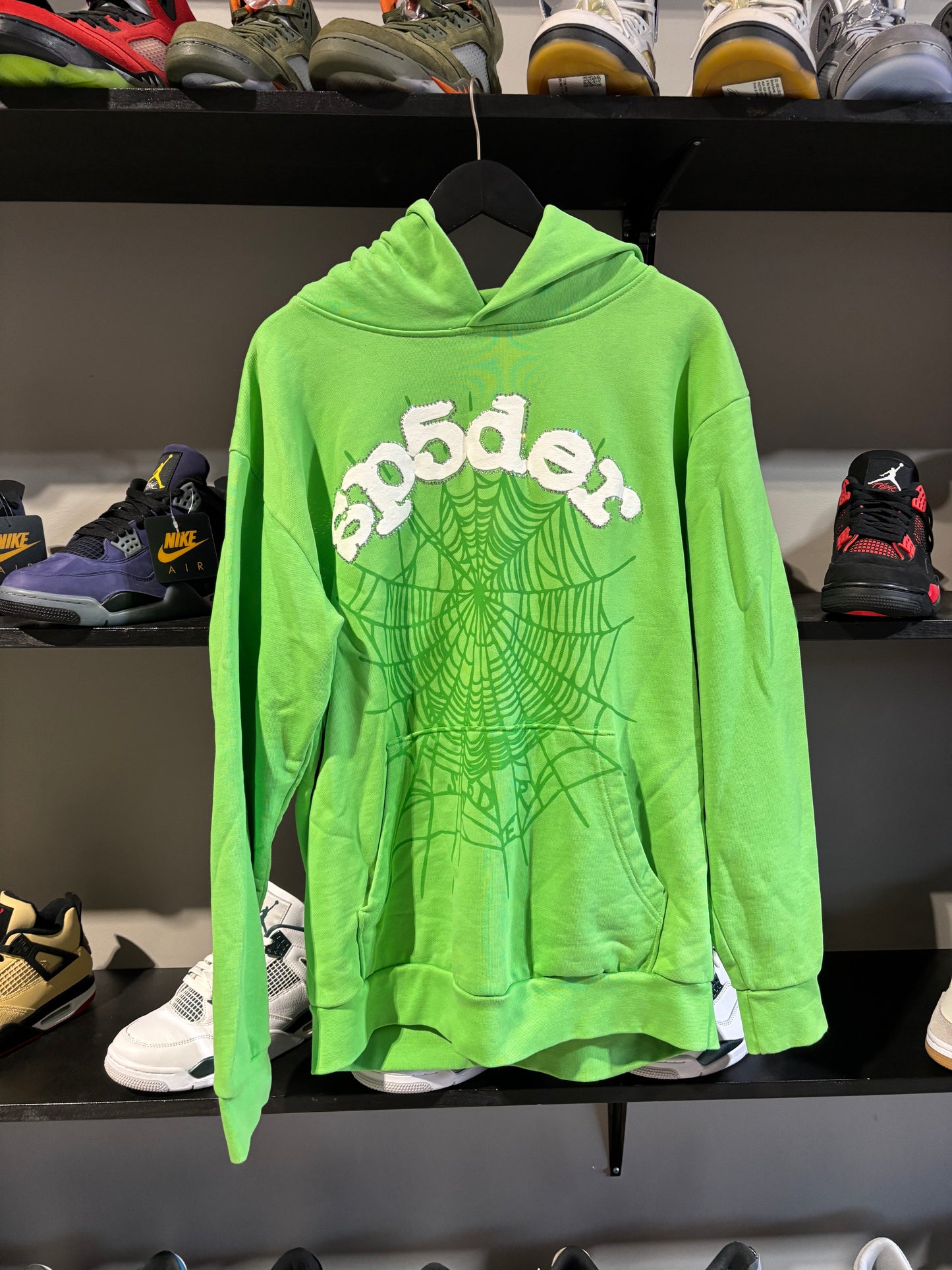 Green Sp5der Hoodie