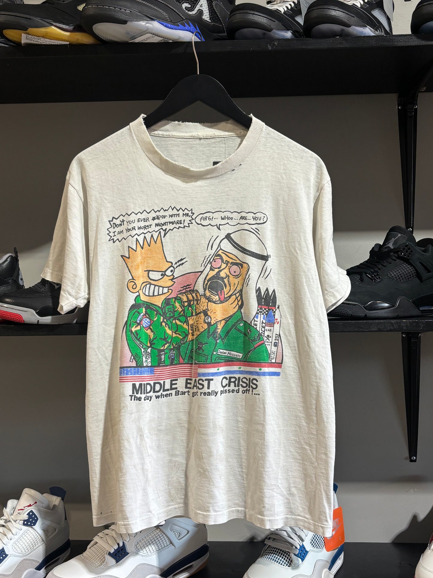 Vintage Bart Simpson Middle East Tee Sz L