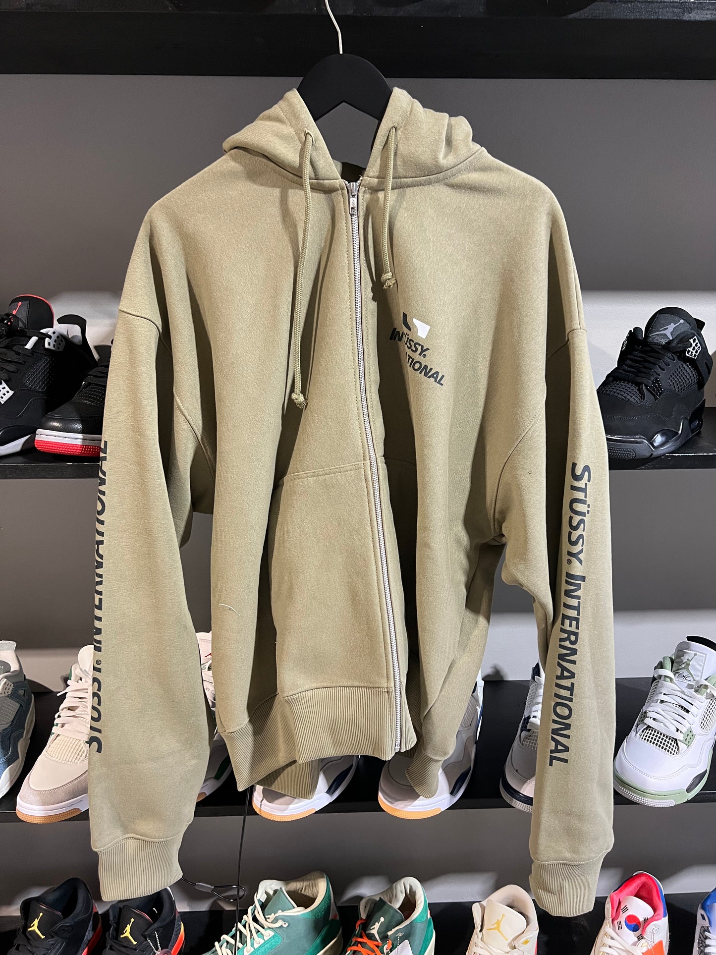Stussy International Olive Zip Up