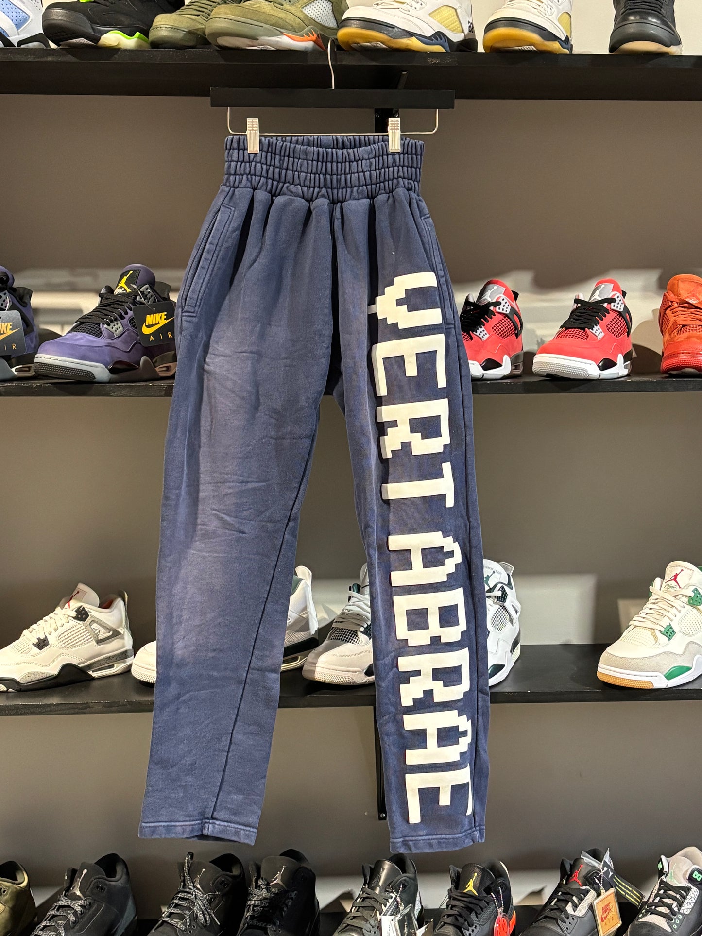 Vertabrae Navy and White Sweats Size M