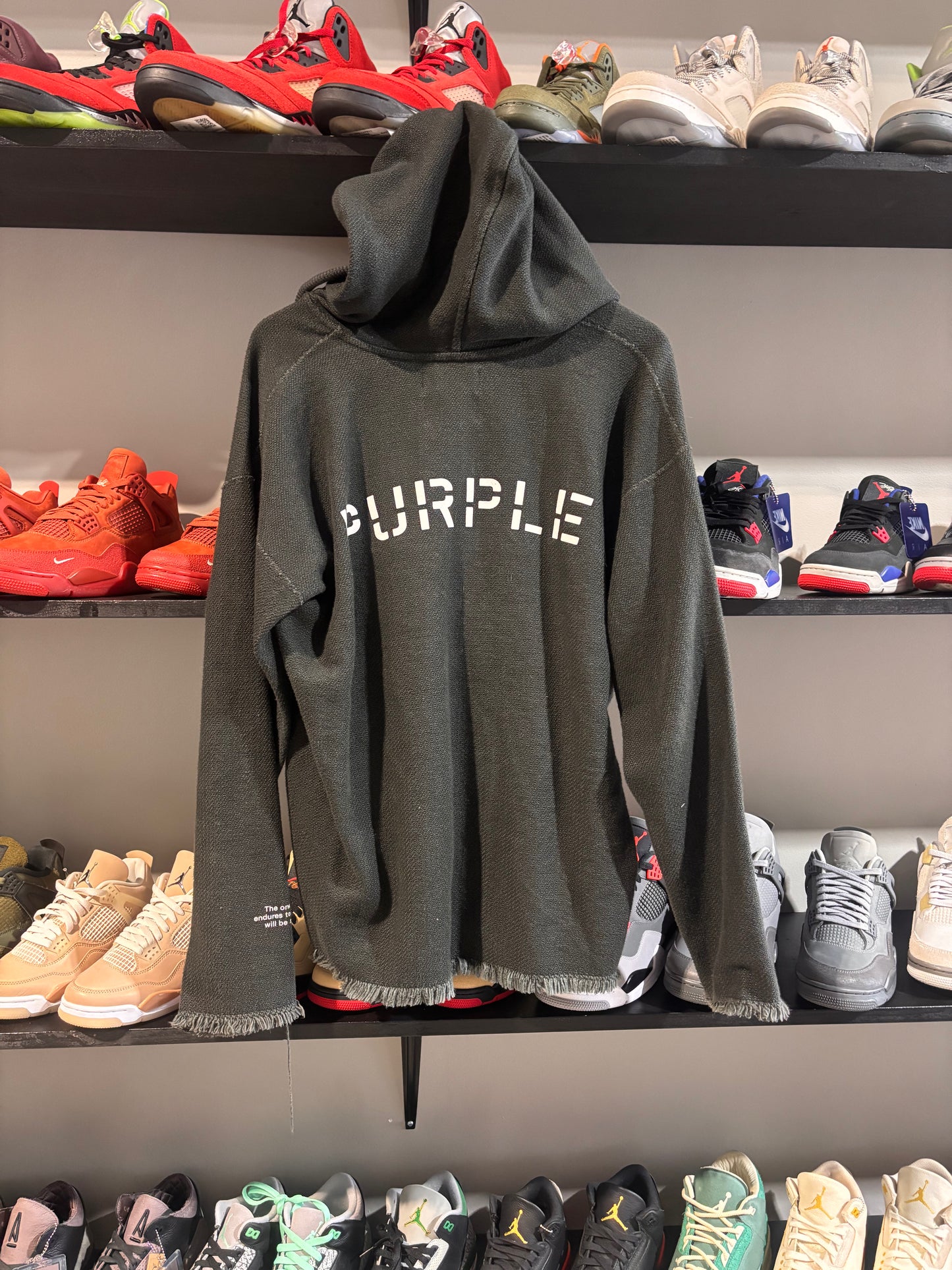 Purple Knit Hoodie