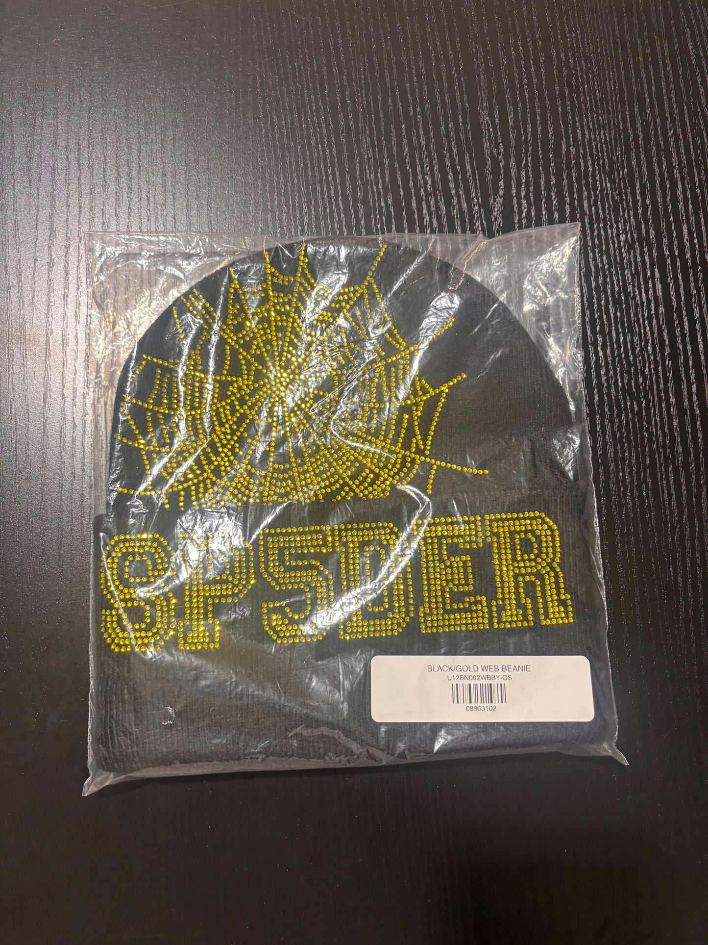 Sp5der Beanie Black/Yellow
