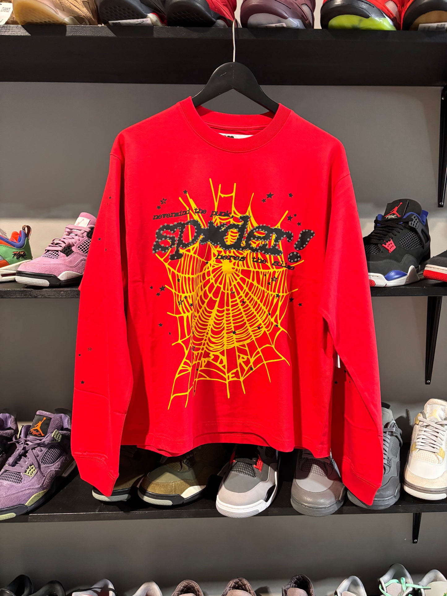 sp5der longsleeve punk yellow red