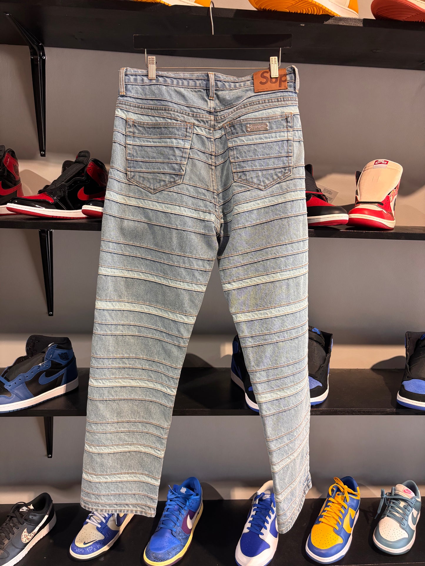 supreme layered 5 pocket denim