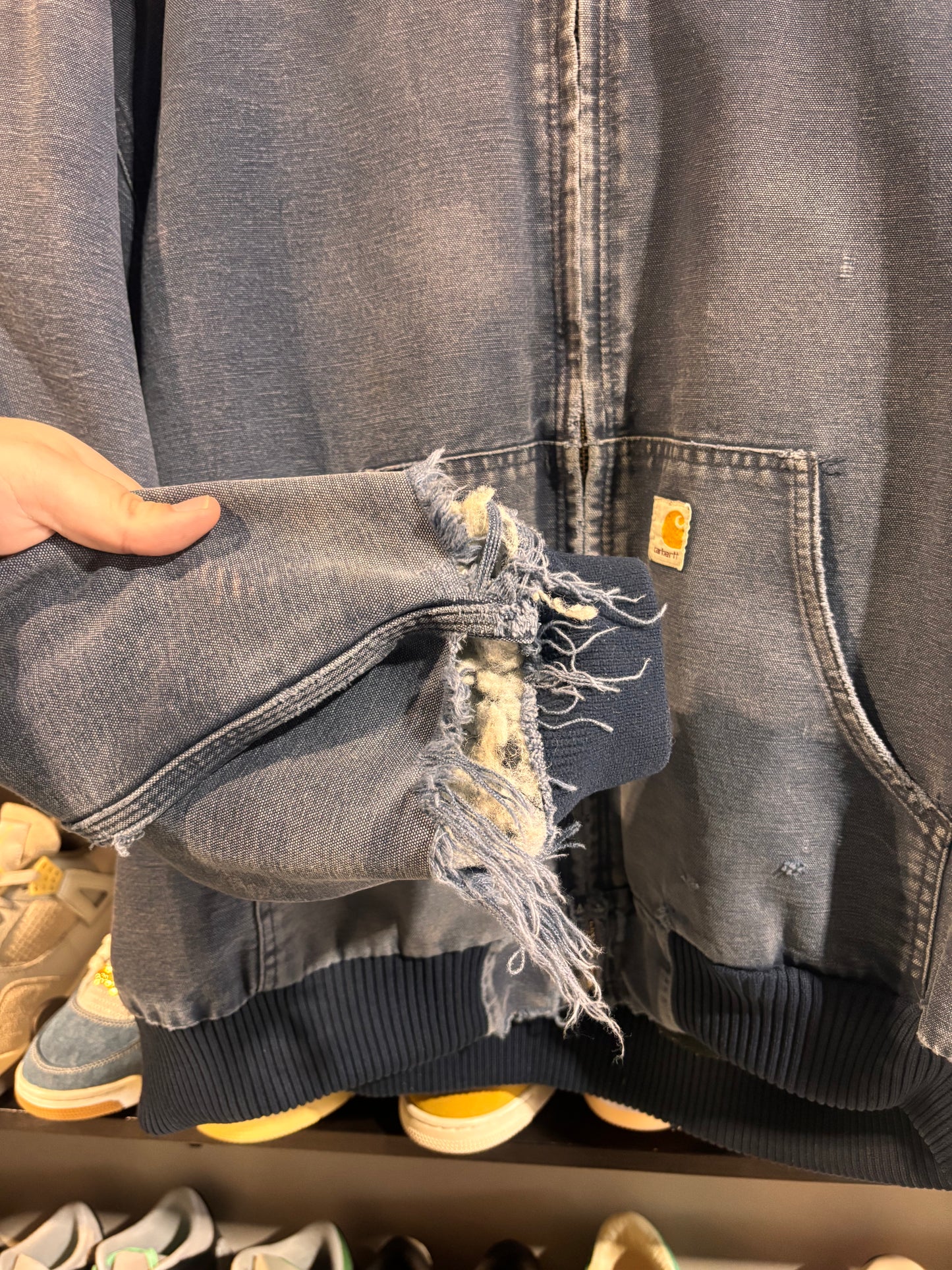 Carhartt hooded jacket navy