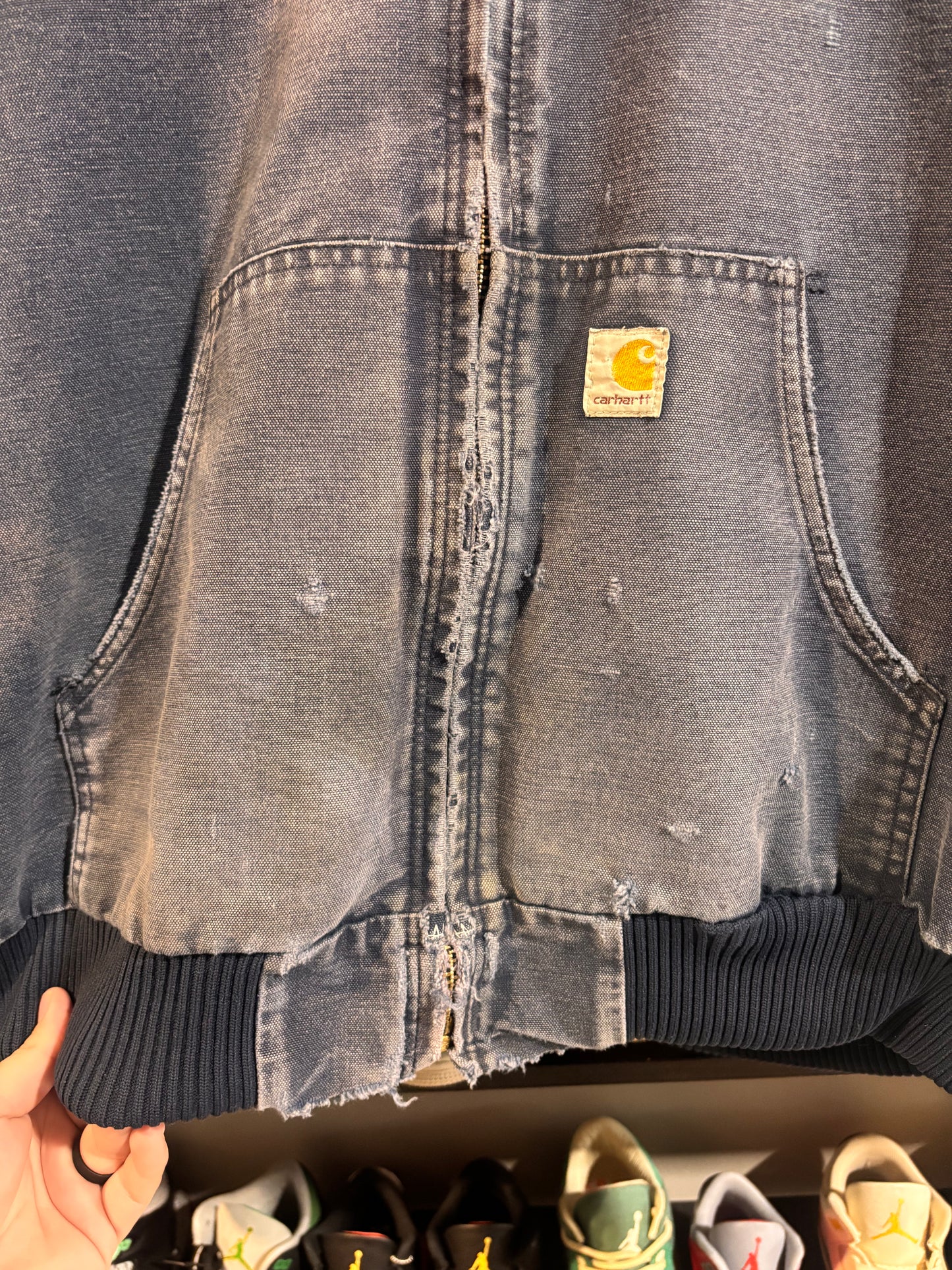 Carhartt hooded jacket navy