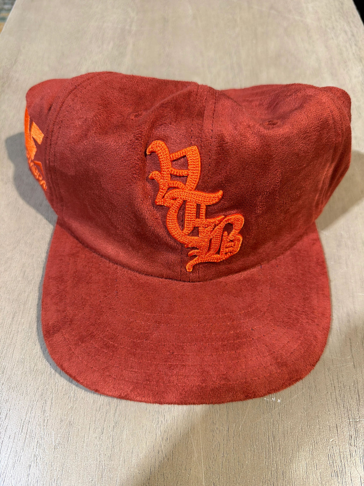 Vertabrae Red Suede Hat (1)