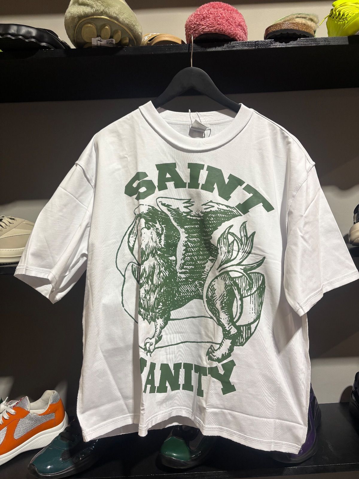 Saint Vanity White/Green Griffin Tee