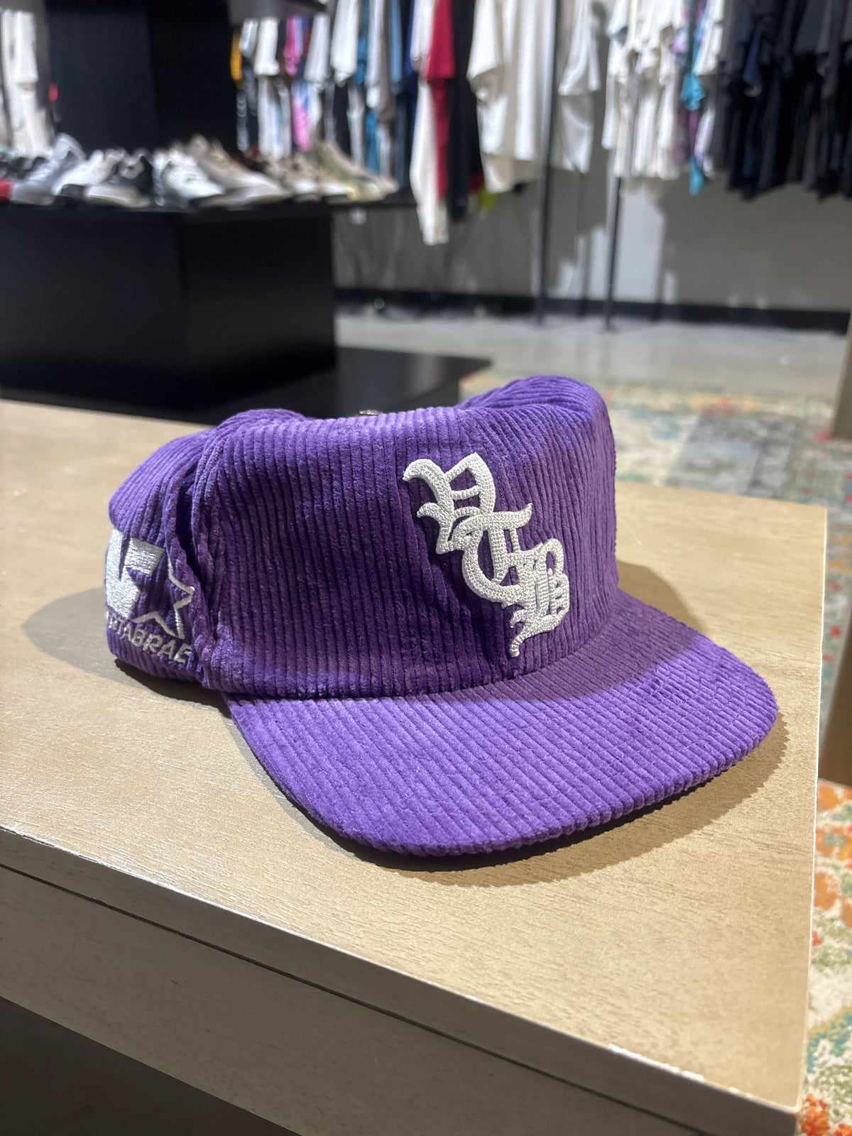 Purple Corduroy Vertebrae Snapback