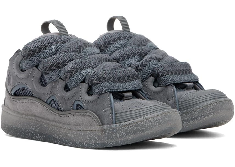 lanvin curb sneaker grey/grey