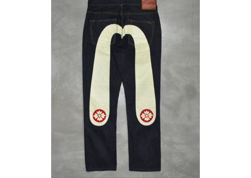 evisu cherry blossom slim fit jeans