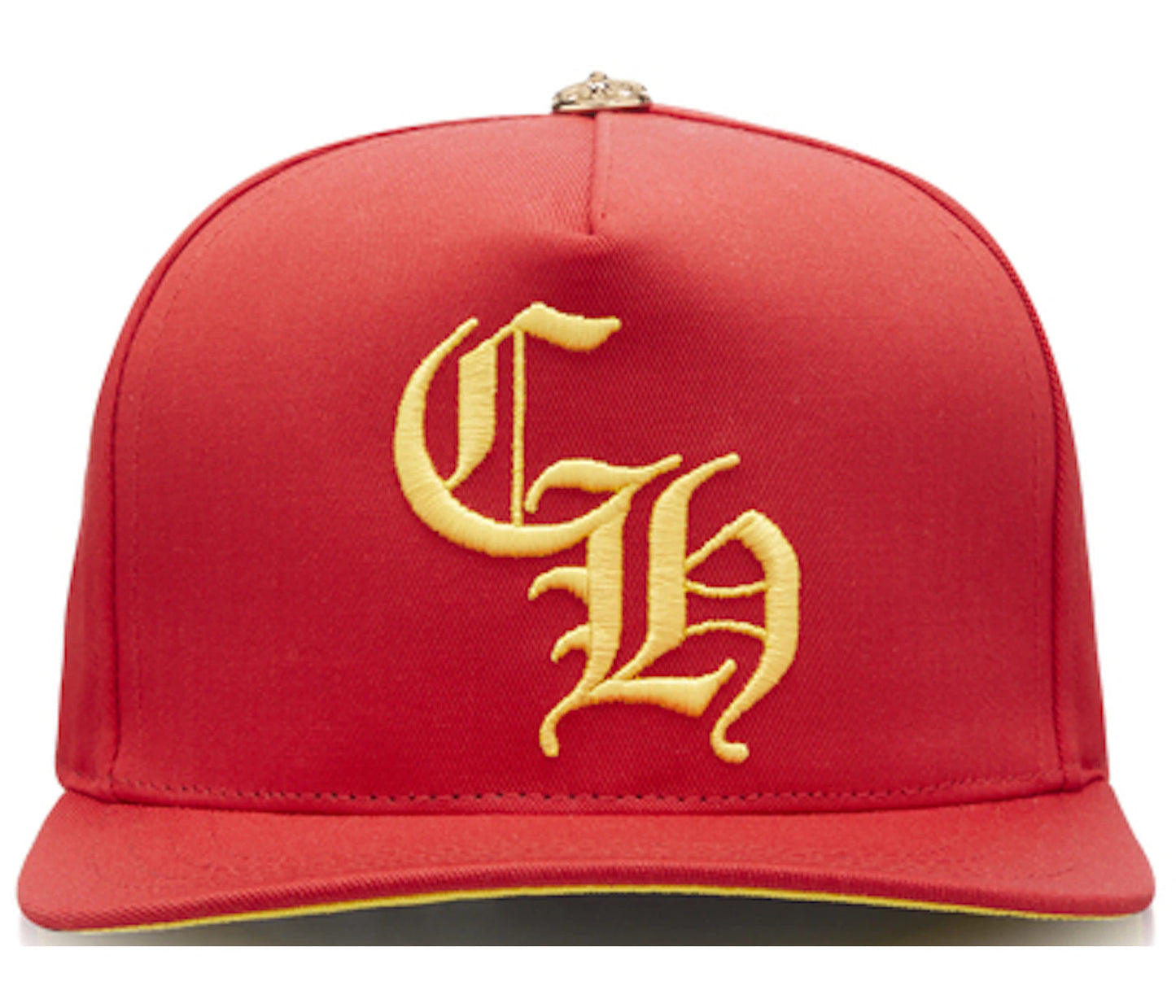 Chrome Hearts CH Gold Button Hat Red/Yellow