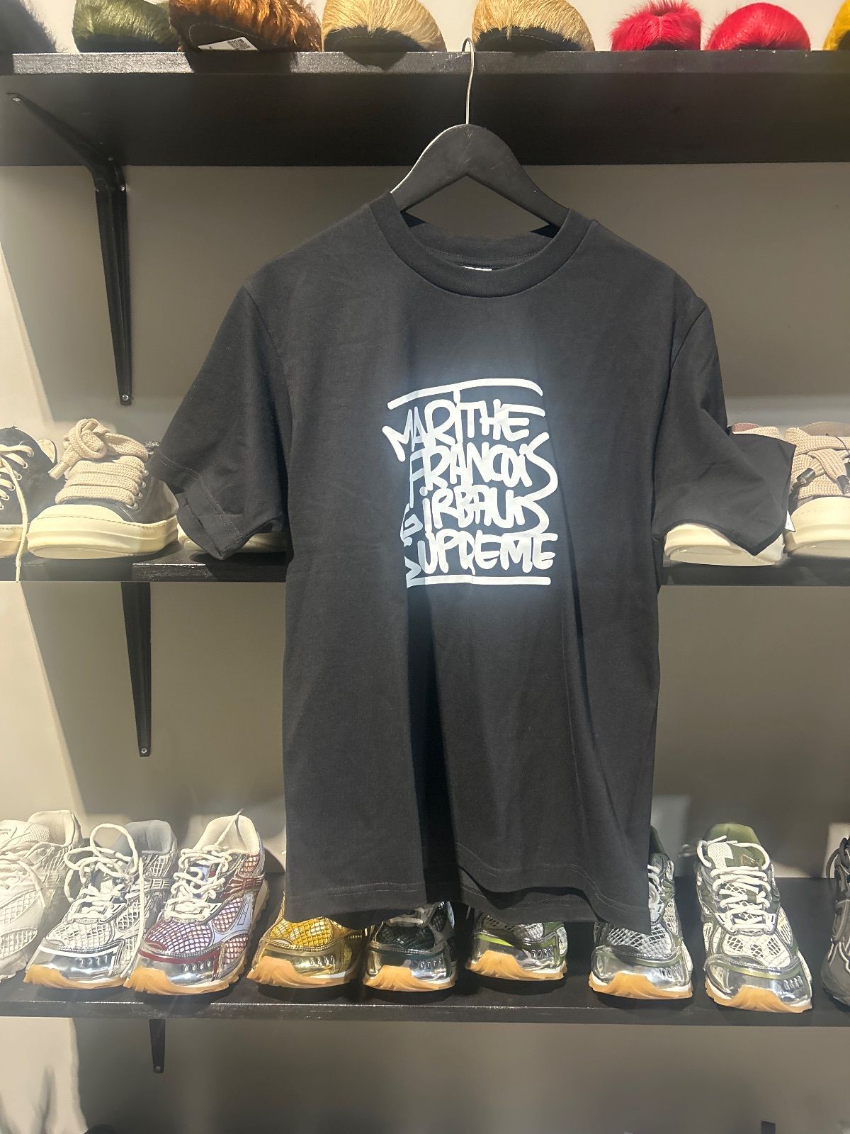 supreme martithe + francois tee black