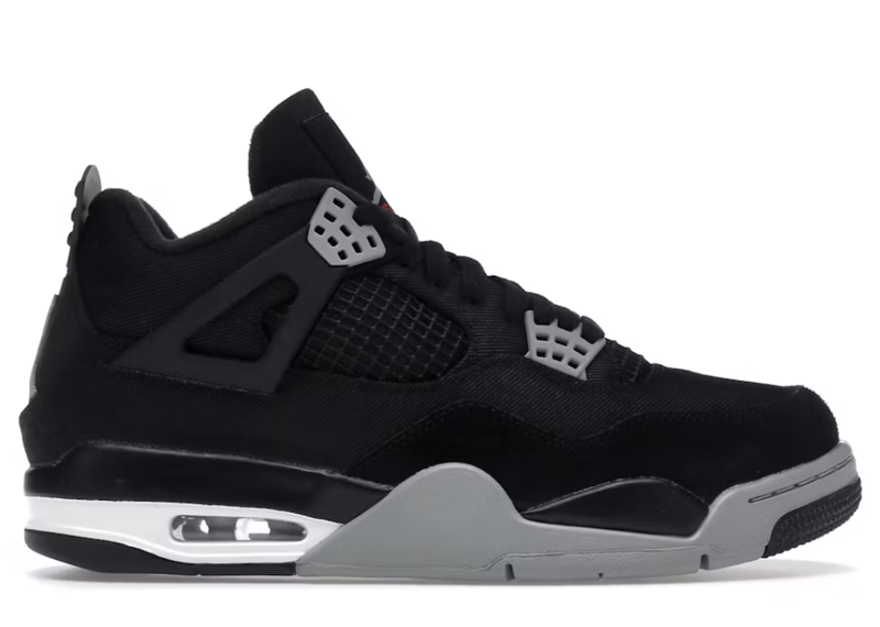 Jordan 4 Black Canvas Used Sz 11.5