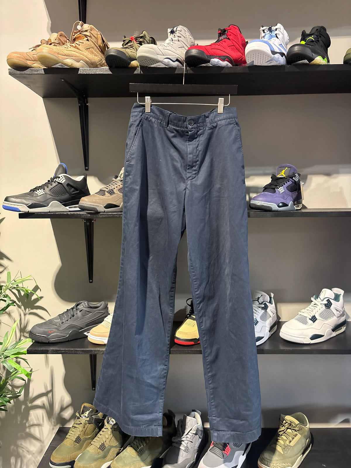Balenciaga Navy Baggy Trousers Sz 30 - Pre-Owned