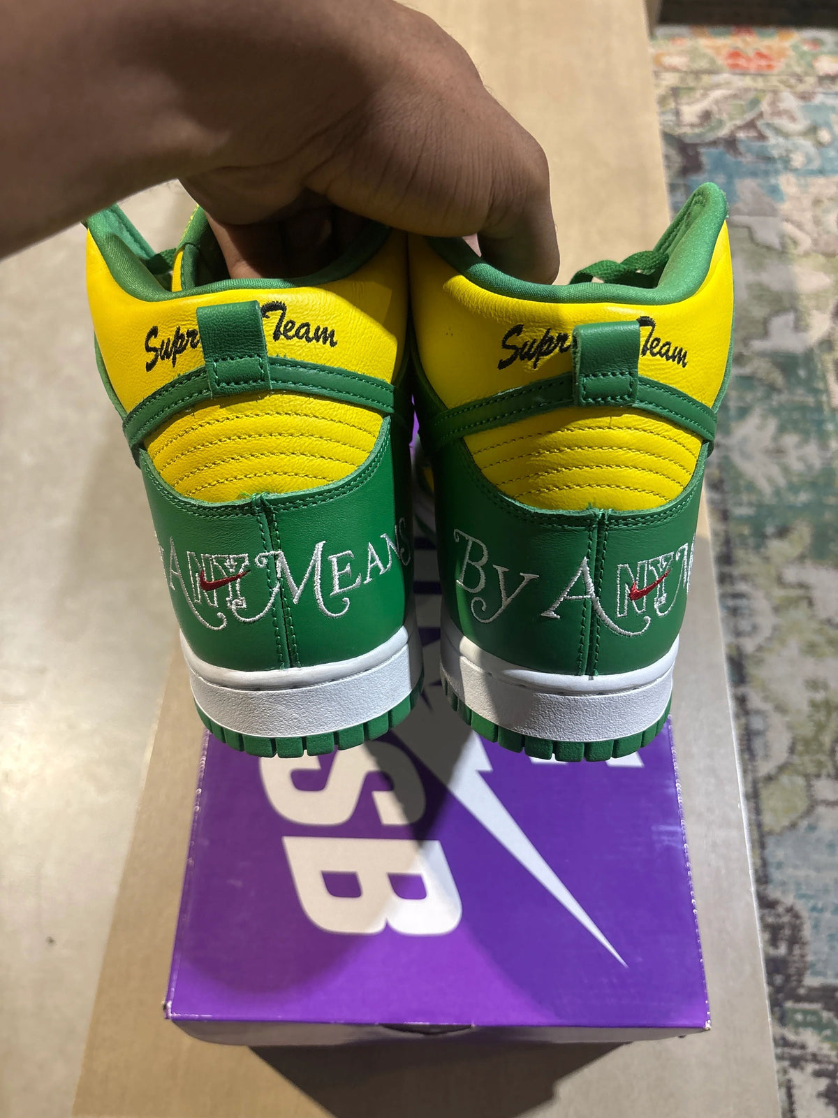 Nike SB Dunk High Supreme By Any Means Brazil - Pre-Owned