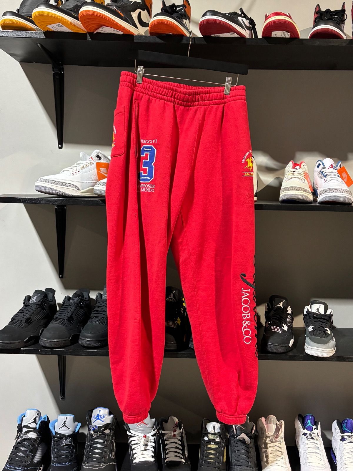 Supreme Jacob And Co Sweats Red