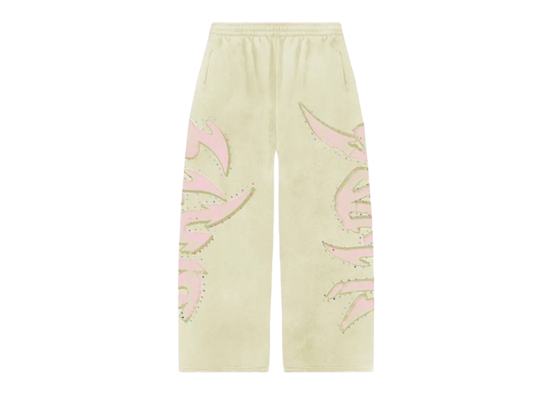 dirty south cream rhinestone pants