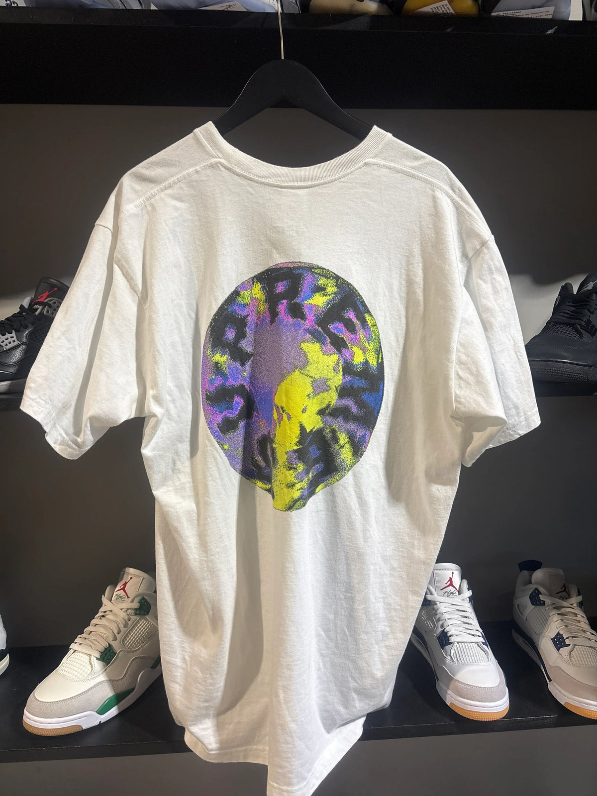Supreme Marble Tee White Sz Xl - Pre-Owned