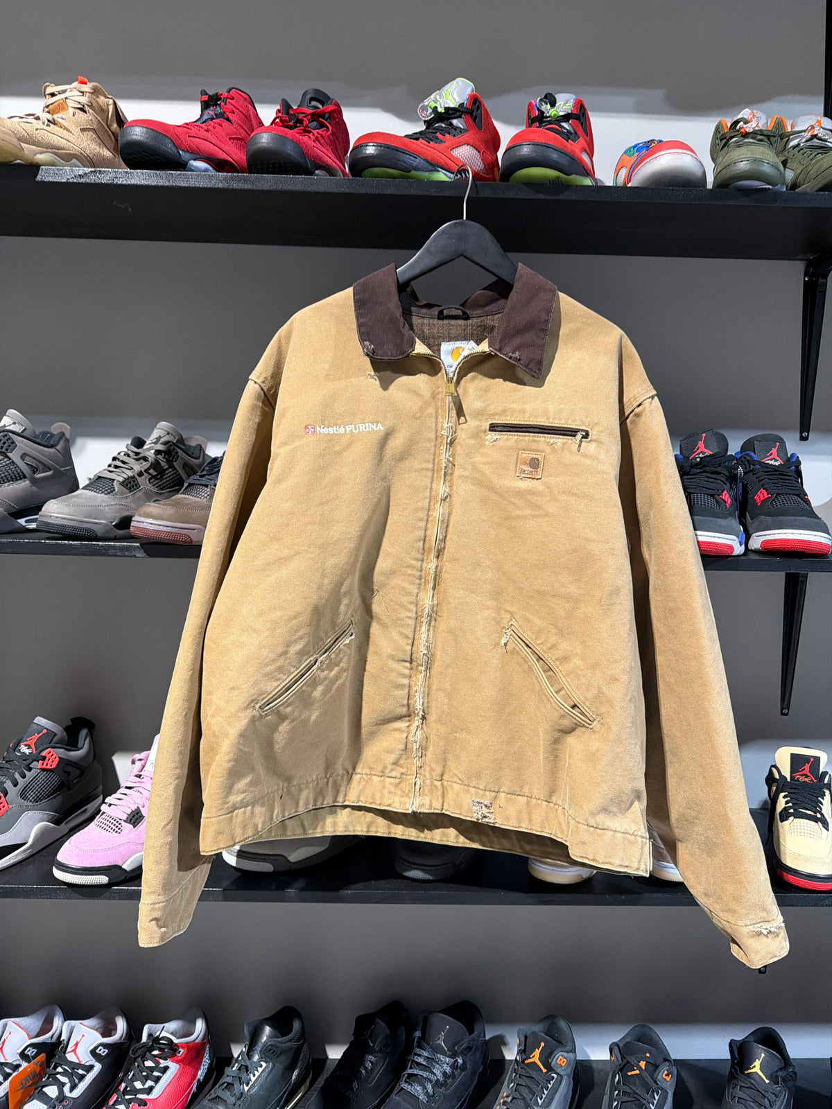 Vintage Khaki Carhartt Nestle Jacket - Pre-Owned