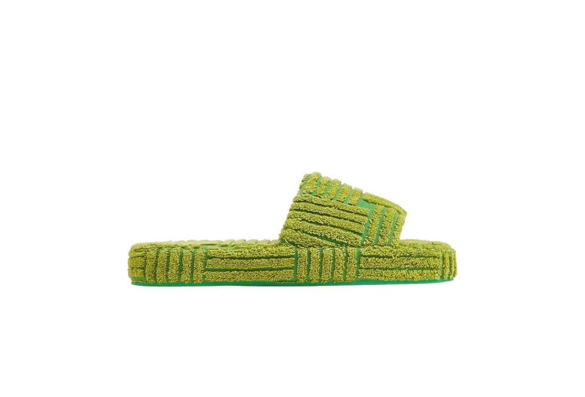 Bottega Veneta Resort Sponge Slide 'Parakeet Kiwi'
