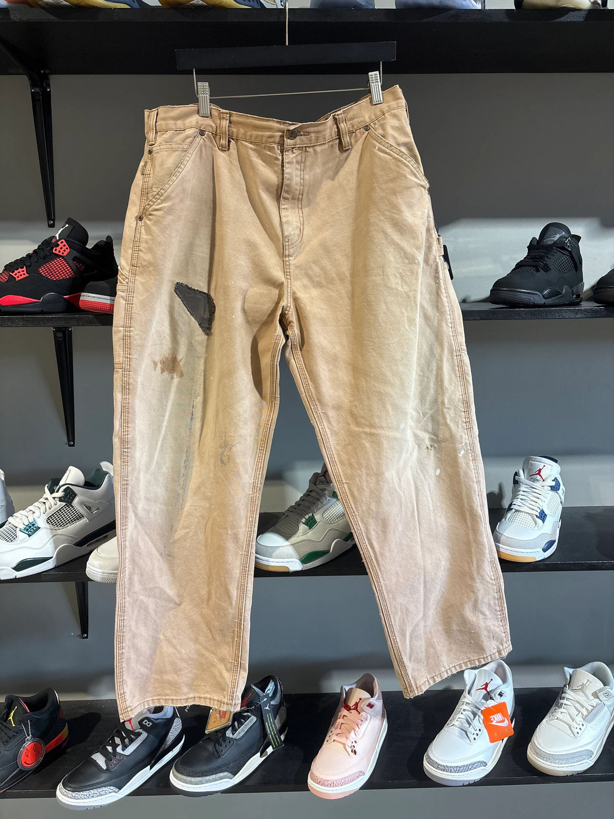 Vintage Light Brown Pants Size 34 - Pre-Owned