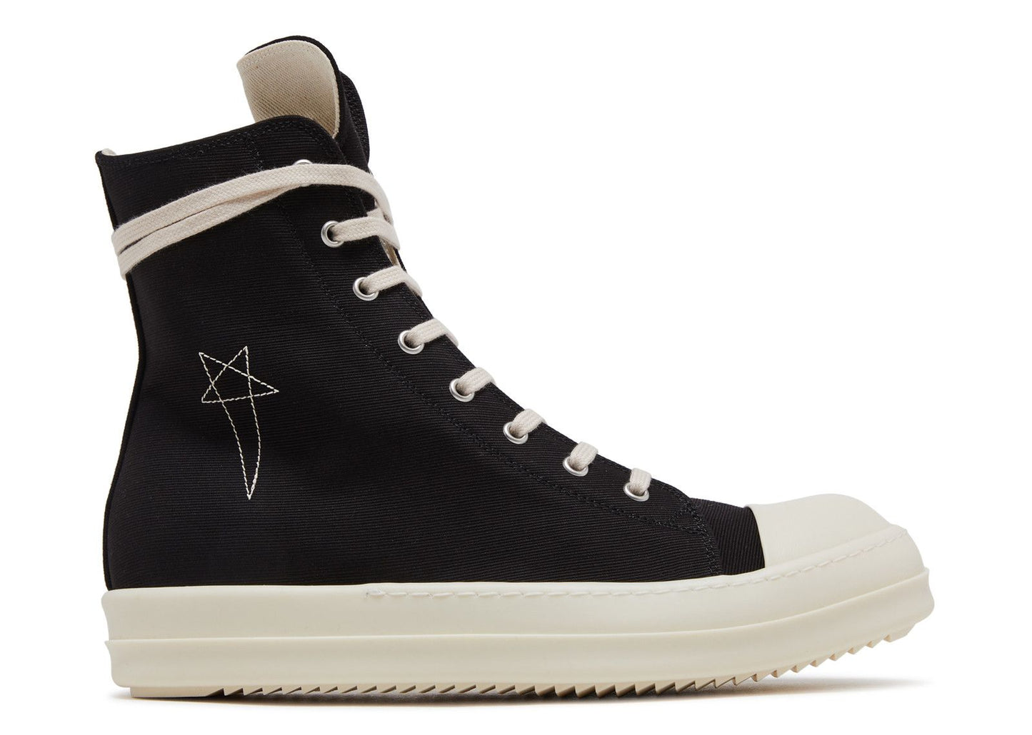 Rick Owens Lido DRKSHDW Pentagram High Black Milk