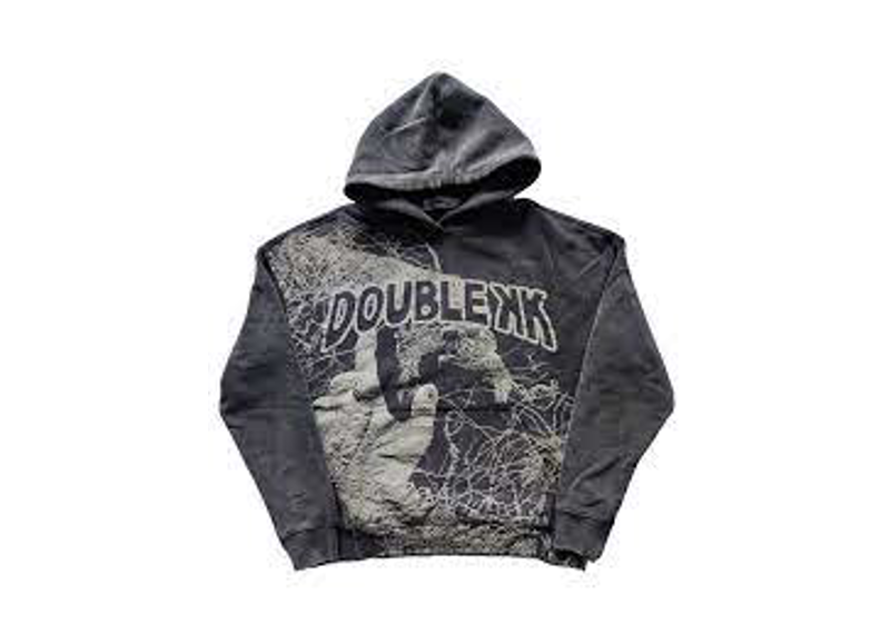 Double K Grey Hoodie