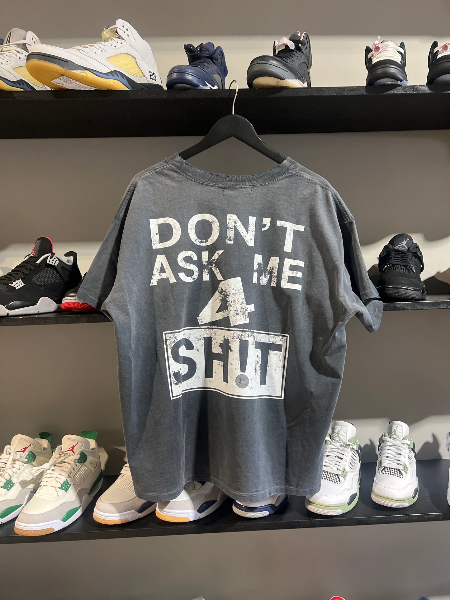 Greedy Unit Dont Ask Me 4 Sh*t Tee Black