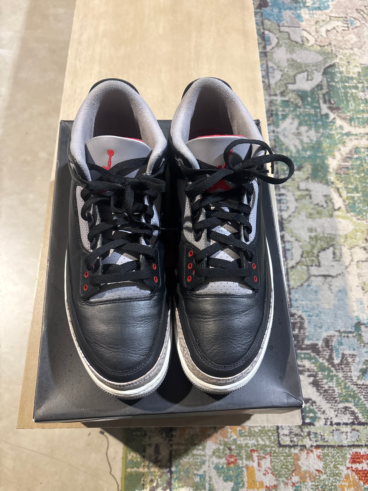 Jordan 3 Black Cement Used Sz 13