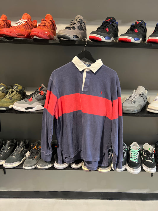 POLO RUGBY RED AND NAVY