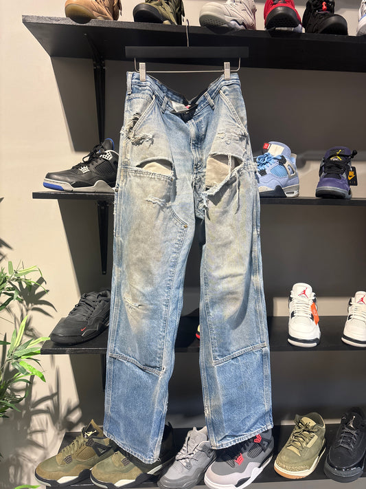 Vintage Carhartt Distressed Double Knee Denim Sz34