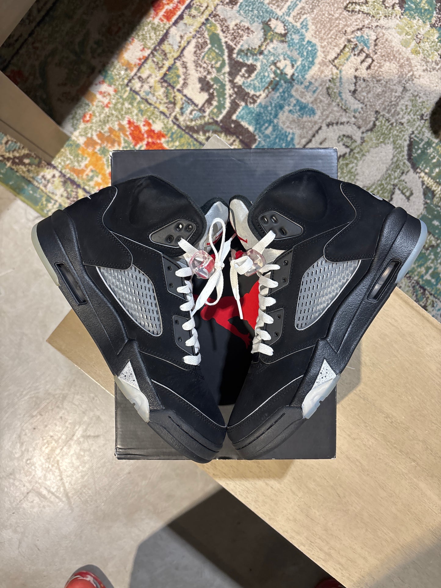 Jordan 5 Black Metallic Used Sz 9.5 (1)