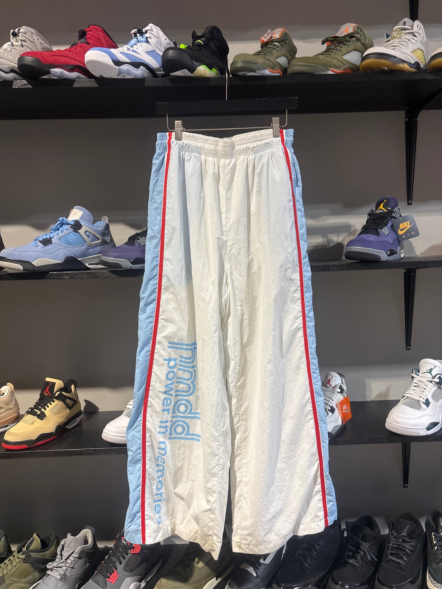 HMDD Track Pants White/Baby Blue