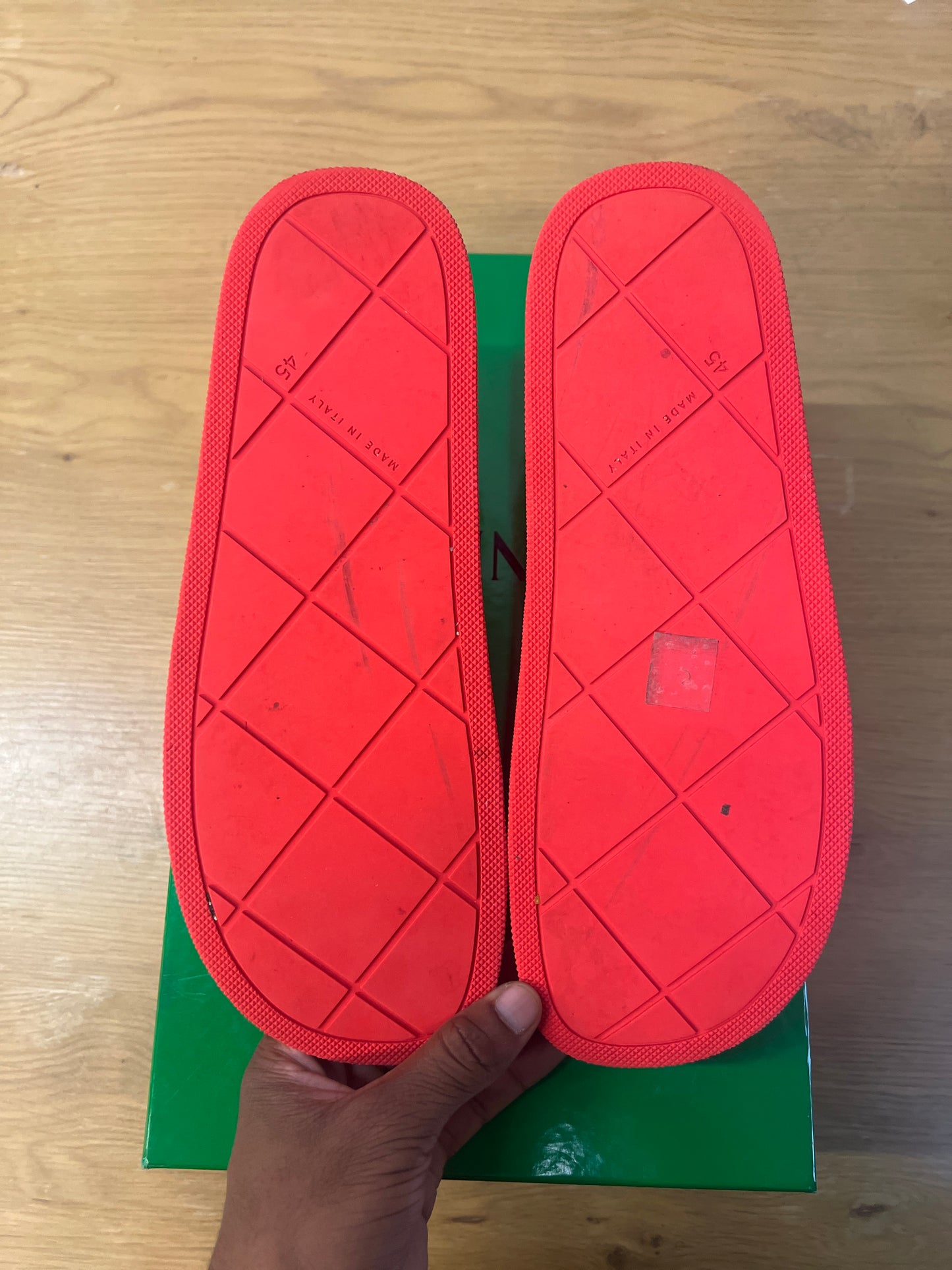 Bottega Veneta Tomato Slide Used Sz 12