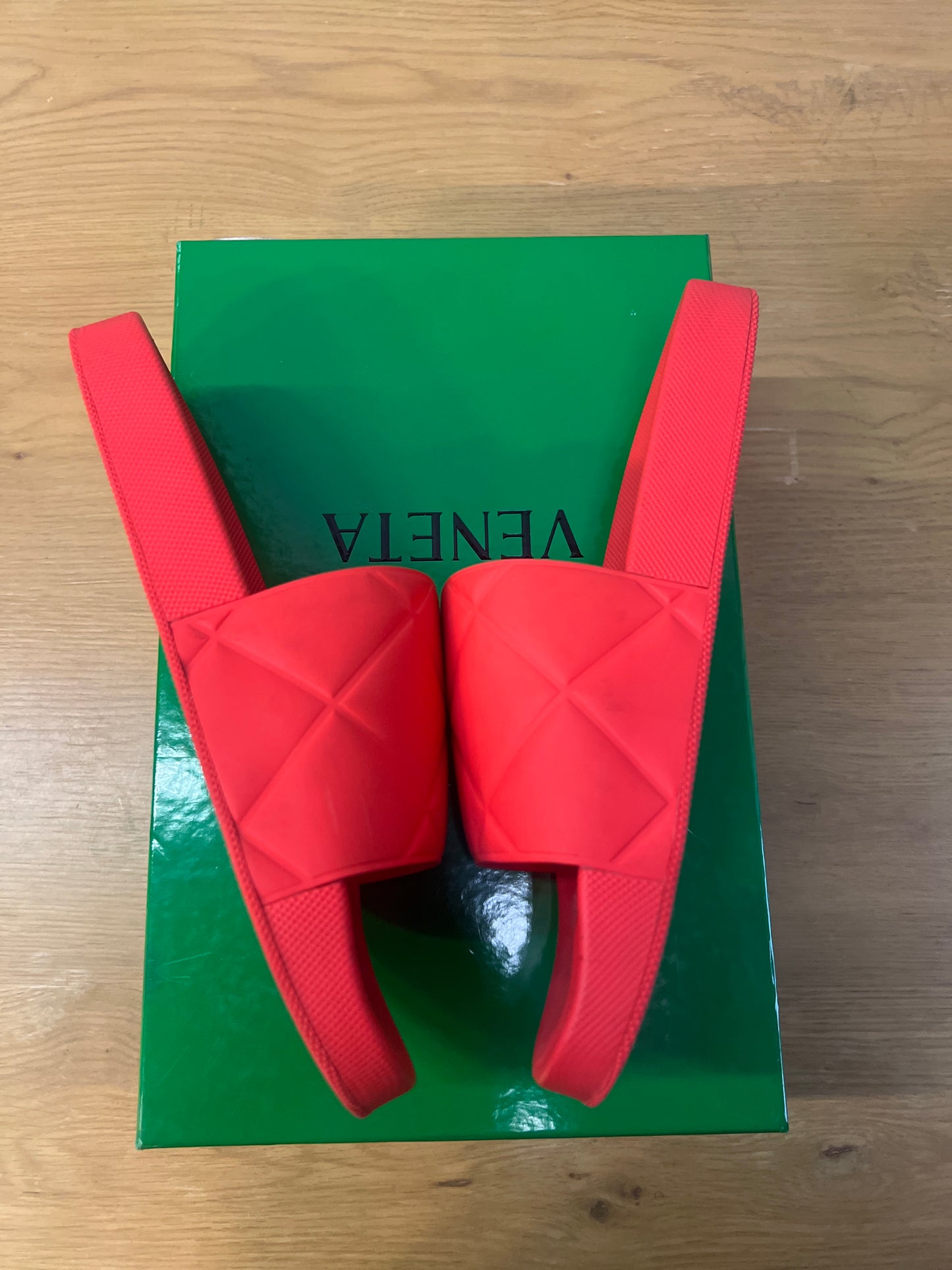 Bottega Veneta Tomato Slide Used Sz 12