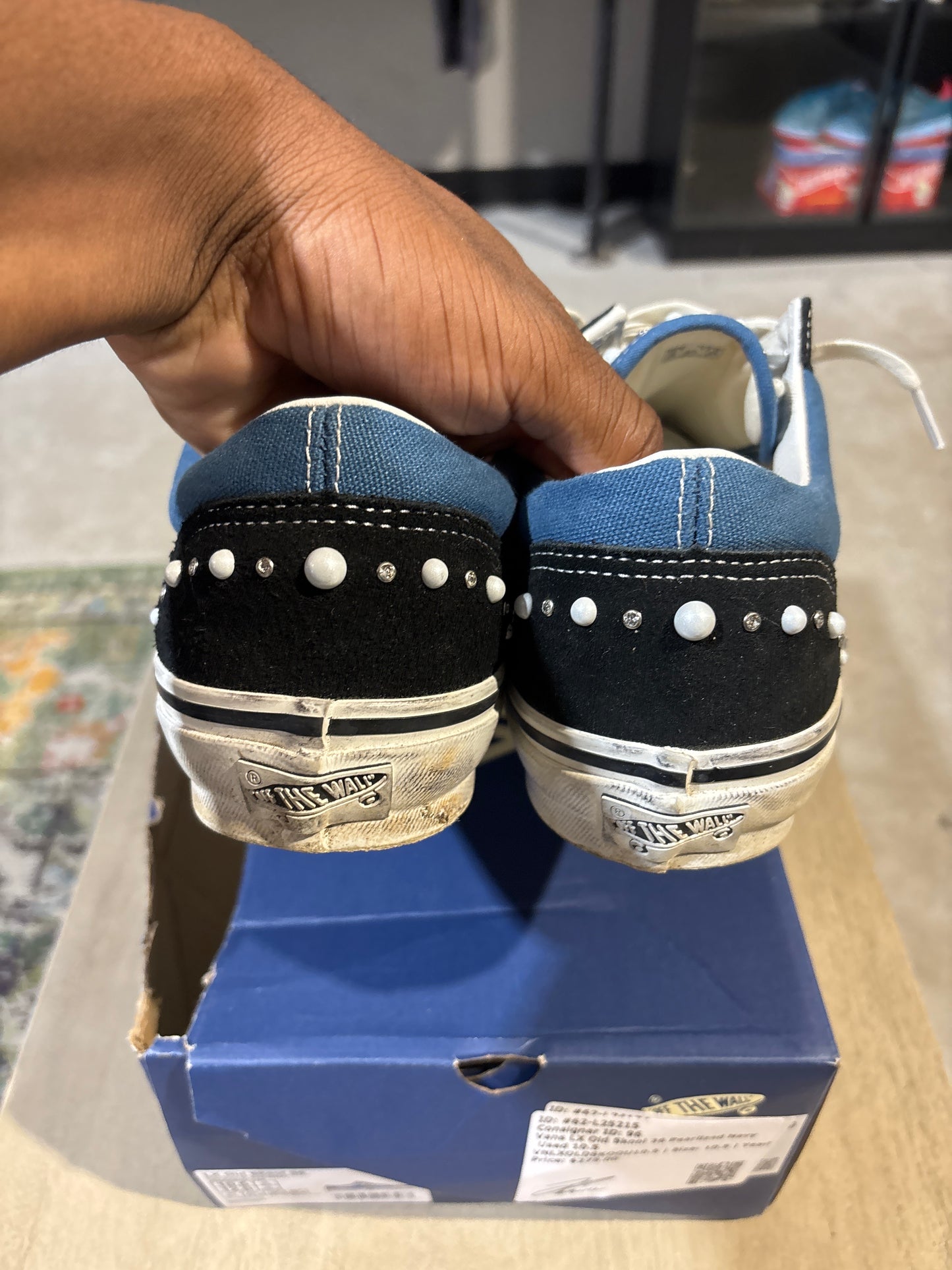 Vans LX Old Skool 36 Pearlized Navy Used 10.5